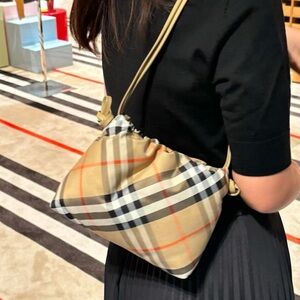 Burberry Blue Lable Japan Kids check print crossbody bag signature plaid NWT